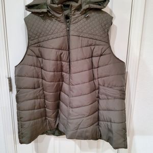 MILITARY GREEN VEST 3X LIZ CLAIBORNE